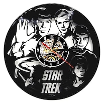 Reloj De Pared Treks Spock Data Con Disco De Vinilo Anime 29 Cm - Venta Internacional.