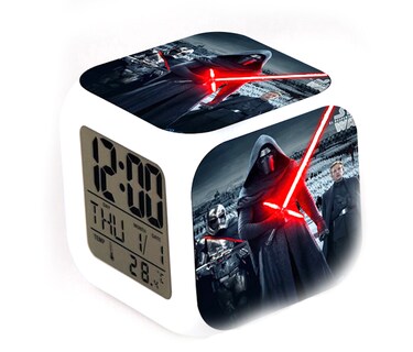 Foto 1 | Foto 1 | Reloj Despertador Darth Vader Con Cambio De Led De 7 Colores Y Termómetro - Venta Internacional.
