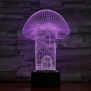 Foto 1 | Foto 1 | Lámpara Led De Ilusión 3d Night Light Mushroom Con Cambio De Color - Venta Internacional.