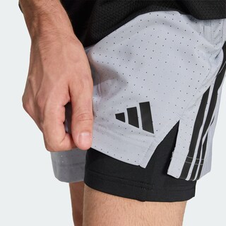 Foto 4 | Foto 4 | Shorts Tech Essentials Workout 2 En 1 Adidas Gris Hombre