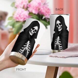Foto 3 | Foto 3 | Taza De Café Tumbler Oasisdream De 600 Ml Con Estampado De Esqueletos - Venta Internacional.
