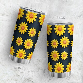 Foto 5 | Foto 5 | Taza Taza Oasisdream De Acero Inoxidable 600 Ml Con Girasol - Venta Internacional.