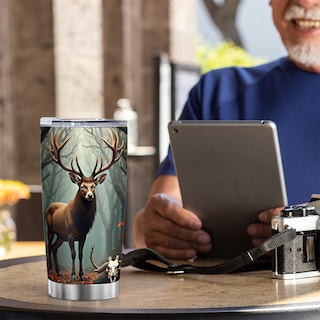 Foto 6 | Foto 6 | Taza De Café Oasisdream 600 Ml Con Estampado De Ciervos - Venta Internacional.