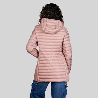 Foto 7 | Foto 7 | Chamarra Larga Capitonada Para Mujer Con Capucha Greenlander Rosa Claro