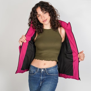 Foto 4 | Foto 4 | Chamarra Capitonada Para Mujer Con Cuello Alto Y Gorro Desmontable Greenlander Rosa