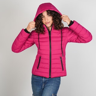 Foto 7 | Foto 7 | Chamarra Capitonada Para Mujer Con Cuello Alto Y Gorro Desmontable Greenlander Rosa