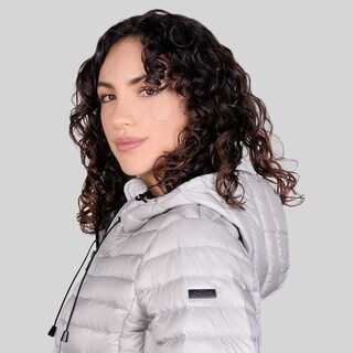 Foto 5 | Foto 5 | Chamarra Larga Capitonada Para Mujer Con Capucha Greenlander Gris