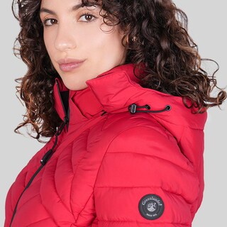 Foto 5 | Foto 5 | Chamarra Capitonada Para Mujer Con Cuello Alto Y Bolsillos A Los Costados Greenlander Rojo