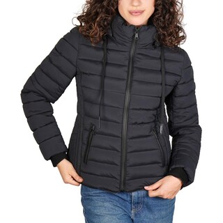 Foto 2 | Foto 2 | Chamarra Capitonada Para Mujer Con Cuello Alto Y Gorro Desmontable Greenlander Negro