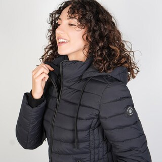 Foto 5 | Foto 5 | Chamarra Capitonada Para Mujer Con Cuello Alto Y Gorro Desmontable Greenlander Negro