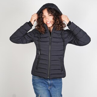 Foto 7 | Foto 7 | Chamarra Capitonada Para Mujer Con Cuello Alto Y Gorro Desmontable Greenlander Negro