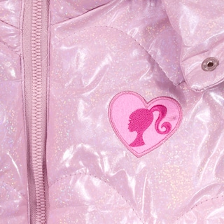 Foto 3 | Foto 3 | Chamarra Capitonada Barbie Rosa con Brillos Tornasol para Niña
