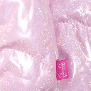 Foto 5 | Foto 5 | Chamarra Capitonada Barbie Rosa con Brillos Tornasol para Niña