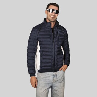 Foto 3 | Foto 3 | Chamarra Capitonada Para Hombre Con Bolsa En Pecho Greenlander Azul Marino