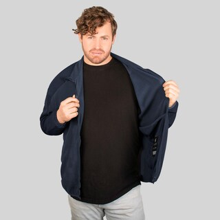 Foto 4 | Foto 4 | Chamarra De Fleece Plus Size Para Hombre Con Bolsillos Y Mangas Raglan Greenlander Azul Marino