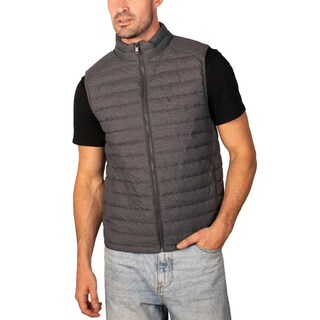 Foto 1 | Foto 1 | Chaleco Capitonado Para Hombre Con Bolsillos Y Empacable Greenlander Gris