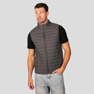 Foto 3 | Foto 3 | Chaleco Capitonado Para Hombre Con Bolsillos Y Empacable Greenlander Gris