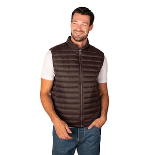 Foto 1 | Foto 1 | Chaleco Capitonado Para Hombre Con Bolsillos Y Empacable Greenlander Cafe