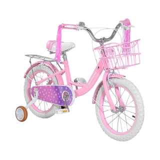 Foto 1 | Foto 1 | Bicicleta Infantil Morada Niña Rodada 16 Con Canasta Little Monkey