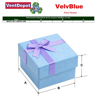 Foto 5 | Foto 5 | Caja Azul Morado Dijes Ventdepot Mxvcl-007 15piezas Azul