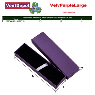 Foto 5 | Foto 5 | Caja Anillos Terciopelo Ventdepot Mxpuv-007 15piezas Morado