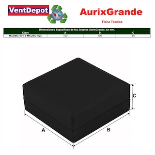 Foto 5 | Foto 5 | Caja Para Joyas Con Luz Led Ventdepot Mxumg-004 4piezas Negro