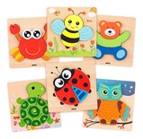 Juguete Belug De Rompecabezas De Madera Multicolor