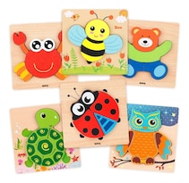 Juguete Belug De Rompecabezas De Madera Multicolor