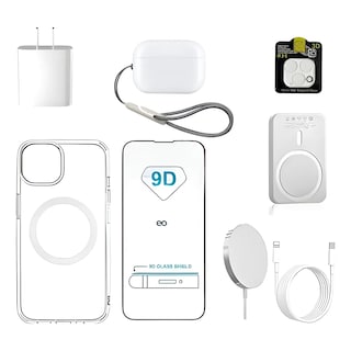 Foto 1 | Foto 1 | Kit Cargador 20w Inalámbric 10000 Mah Auricular Para Iphone 11 Pro Eo Safe Imports Esi-23300 Blanco