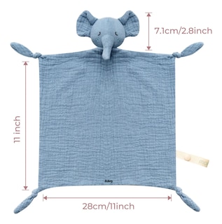 Foto 2 | Foto 2 | Juguete Belug Manta De Seguridad Para Bebés Elefante Azul