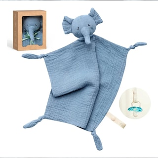 Foto 3 | Foto 3 | Juguete Belug Manta De Seguridad Para Bebés Elefante Azul