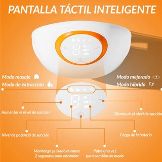 Foto 5 | Foto 5 | Extractor Leche Belug Eléctrico Manos Libres 2pcs Blanco