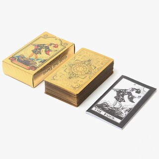 Foto 3 | Foto 3 | Juego De Cartas Gold Foil Tarot Para Fiesta Familiar - Venta Internacional.