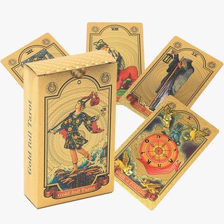 Foto 4 | Foto 4 | Juego De Cartas Gold Foil Tarot Para Fiesta Familiar - Venta Internacional.