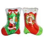 Botas Navideñas Con Globos Mylar 62 X 46 Cm 2 Unidades - Venta Internacional.
