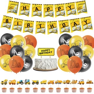 Foto 1 | Foto 1 | Kit De Globos Para Camiones De Construcción Con 31 Globos De Látex - Venta Internacional.