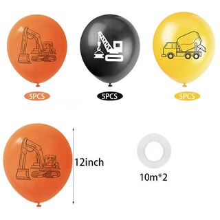 Foto 2 | Foto 2 | Kit De Globos Para Camiones De Construcción Con 31 Globos De Látex - Venta Internacional.