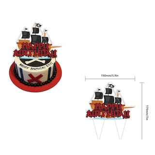 Foto 3 | Foto 3 | Kit De 16 Globos De Látex De Piratas Del Caribe - Venta Internacional.