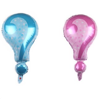 Foto 1 | Foto 1 | Kit De Globos Con Signo De Interrogación Mylar Azul Y Rosa 70 X 42 Cm 28 G - Venta Internacional.