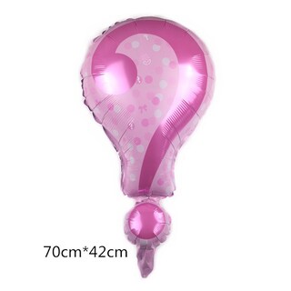 Foto 3 | Foto 3 | Kit De Globos Con Signo De Interrogación Mylar Azul Y Rosa 70 X 42 Cm 28 G - Venta Internacional.