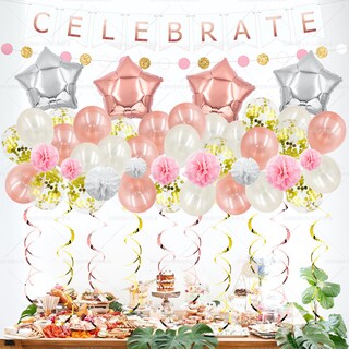 Foto 1 | Foto 1 | Balloon Kit Celebrate De 45 Láminas De Látex Con Accesorios - Venta Internacional.