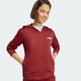 Foto 4 | Foto 4 | Conjunto Essentials Linear Adidas Granate Mujer