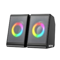 Bocinas Para Pc Belug Computadora Escritorio Altavoz Rgb Subwoofer Negro