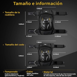 Foto 2 | Foto 2 | Rodilleras Belug Motociclista Ciclismo Bicicleta Montaña Mtb Moto Negro