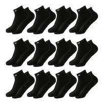 12 Pares Calcetines Cortos Eo Safe Imports Esi-23276 Negro