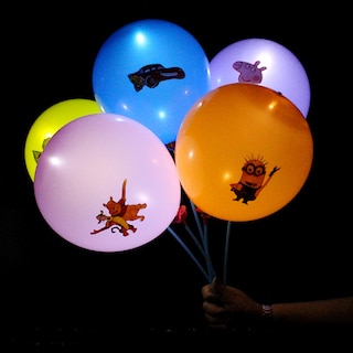 Foto 1 | Foto 1 | Globos Con Iluminación Led 100 Unidades Animales De Cartón Con Palo - Venta Internacional.