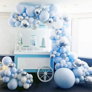 Foto 1 | Foto 1 | Kit Balloon Arch De Macarons Azules Con 141 Globos De Lámina De Látex - Venta Internacional.