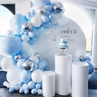 Foto 3 | Foto 3 | Kit Balloon Arch De Macarons Azules Con 141 Globos De Lámina De Látex - Venta Internacional.