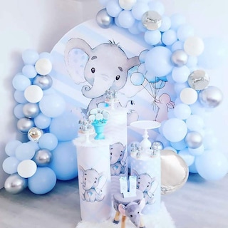Foto 4 | Foto 4 | Kit Balloon Arch De Macarons Azules Con 141 Globos De Lámina De Látex - Venta Internacional.