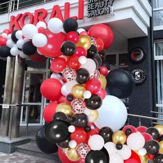 Foto 2 | Foto 2 | Balloon Arch Kit De Globos Tipo Confeti De Látex Para Fiestas 125 Unidades Rojos - Venta Internacional.